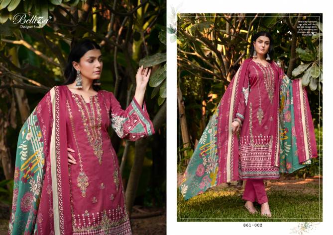 Belliza Lavanya Jam Cotton Printed Dress Material Catalog
